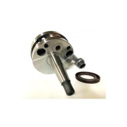 Albero motore CRIMAZ EASY volani tondi, cono 20, biella 97 dal pieno, corsa 51, spalle 87,5 + 83,5, Vespa 125 ET3 Primavera