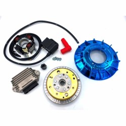 Accensione elettronica VMC cono 19mm, 1,5Kg, Vespa Smallframe - Ventola BLU 14 alette