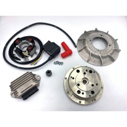 Accensione elettronica VMC cono 19mm, 1,5Kg, Vespa Smallframe - volano integrale e ventola alluminio 10 alette