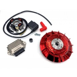 Accensione elettronica VMC cono 20mm, 1,5Kg, Vespa Smallframe - Ventola ROSSA