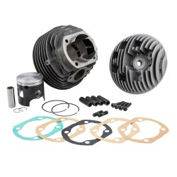 Kit cilindro VMC 135cc ET7 58x51, alluminio, con booster, per Vespa Smallframe - candela centrale - 2 segmenti